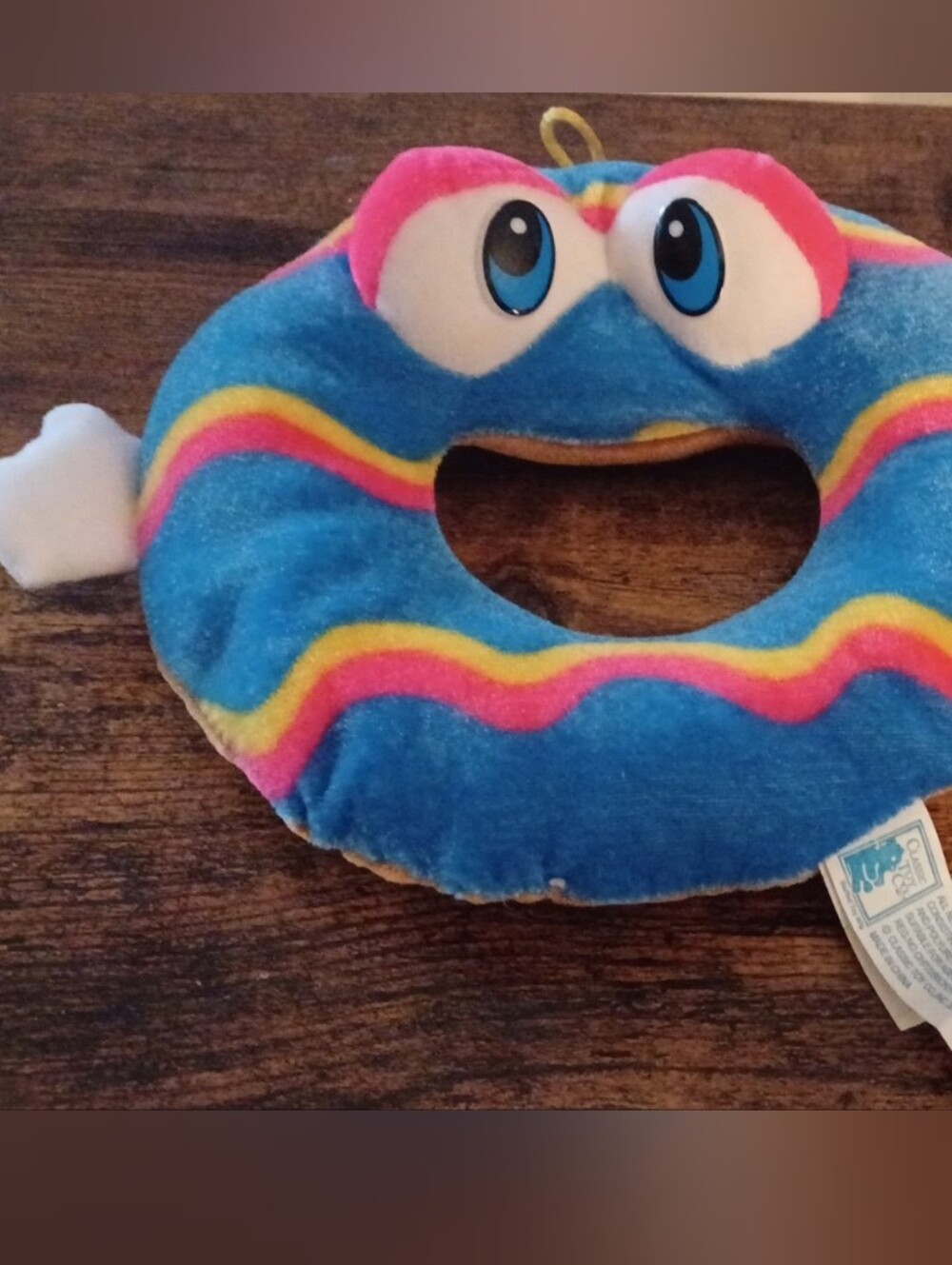 Donut Plush Toy Kids with Rainbow Accents